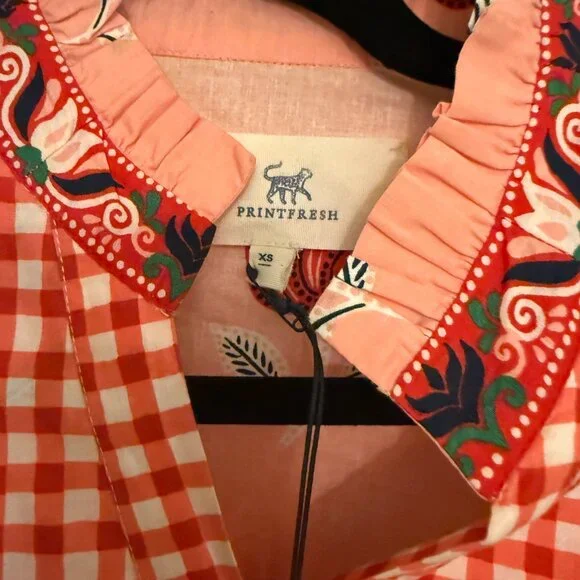 Tulip Bloom - Coconut Café Dress - French Pink - XS PRINTFRESH- NWT - Picture 4 of 4